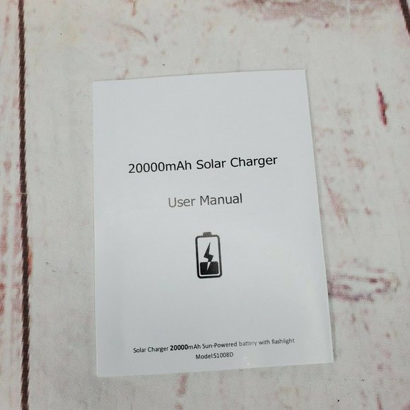 Solar Power Bank Portable Charger 20000mah Waterproof Battery Backup Charger - Picture 7 of 12